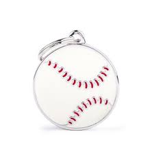 MyFamily Charms Large Baseball ID Tag
