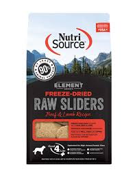 Nutrisource Elements Freeze Dried Raw Beef & Lamb Sliders, 20oz