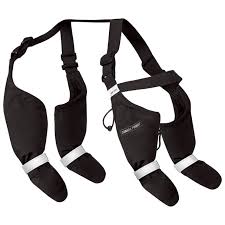 Canada Pooch Suspender Boots, Black, Long, Size 2