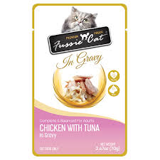 Fussie Cat Premium Pouch Cat Chicken With Tuna In Gravy, 2.47oz