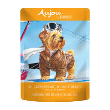 Rawz Aujou Chicken & Duck Dog Food Pouch, 2.5oz