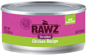 Rawz Shredded Chicken Canned Cat Food, 3oz