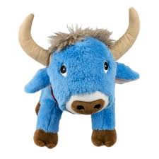 Tall Tails Blue Ox Plush Dog Toy, 10"