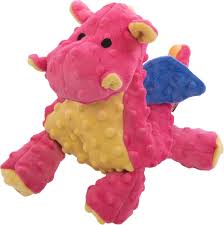 goDog Dragons Squeaky Plush Dog Toy Large