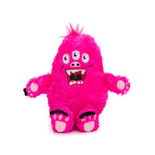 Fabdog Fluffy Monster Pink, L