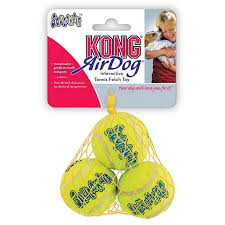 Kong Air Dog Small Squeakair Balls, 3 Pack