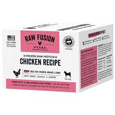 Vital Essentials RAW FUSION Chicken Patties, 4.7lbs