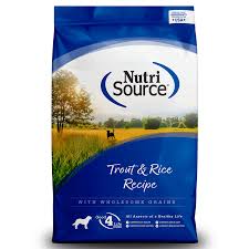 Nutrisource Trout & Rice Formula, 26lbs