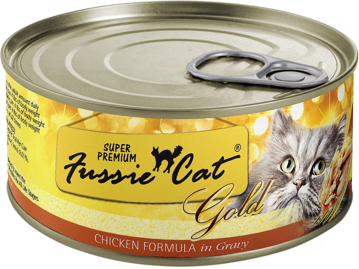 Fussie Cat Gold Chicken Formula in Gravy, 2.82oz
