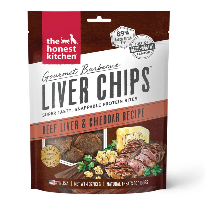 Honest Kitchen BBQ Beef Liver Chips, 4oz