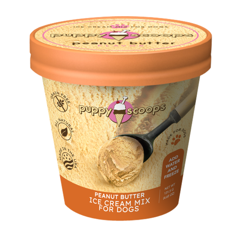Puppy Scoops Peanut Butter Ice Cream Mix Large, 4.65oz