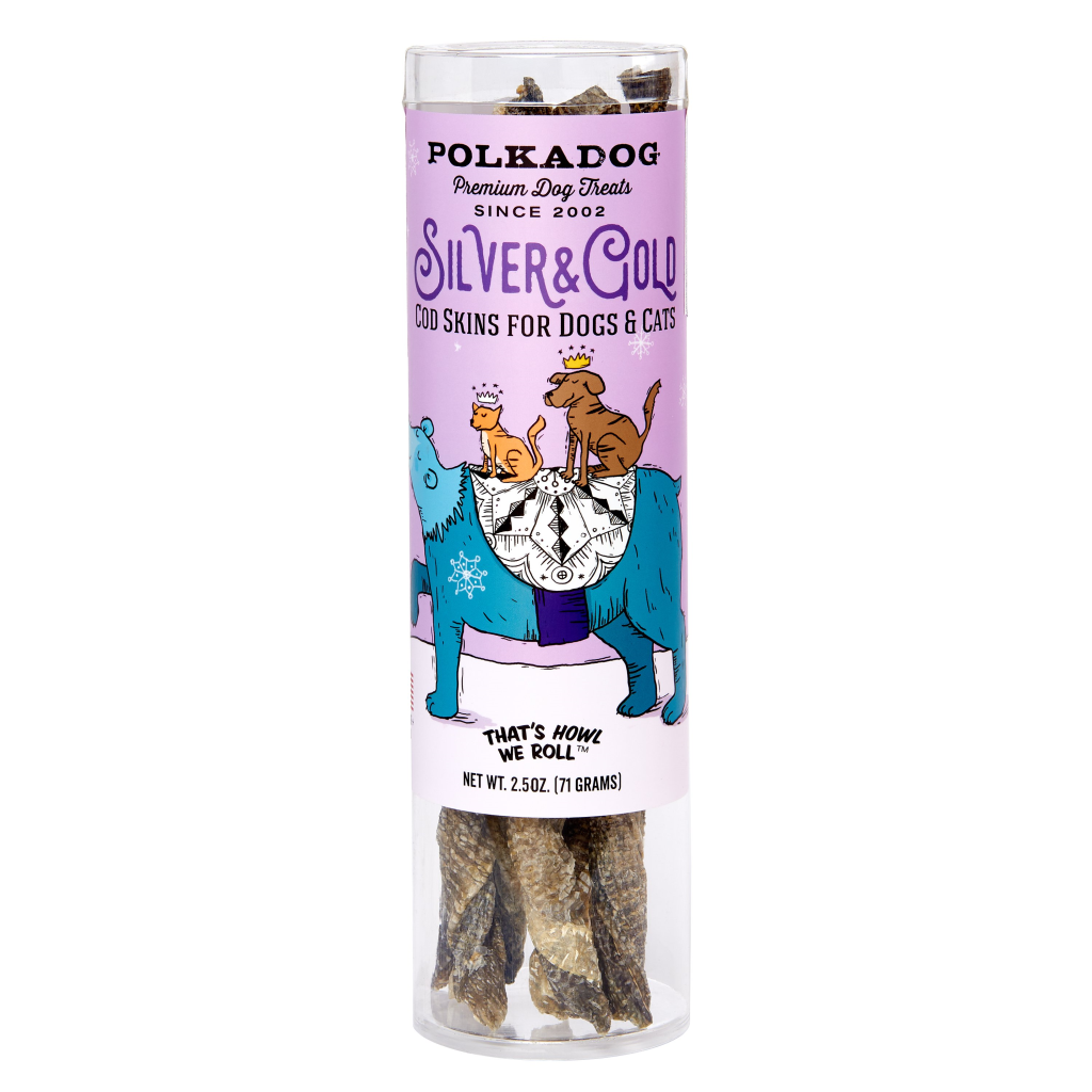 Polkadog Holiday Tube: Silver & Gold, 2.5oz