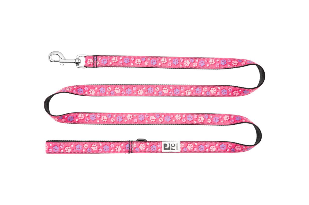 RC Pet Leash, Fresh Tracks Pink, 3/4x6'