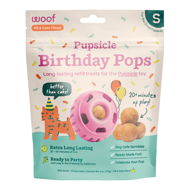 Woof Pupcsicle Refill Pops Bday, S