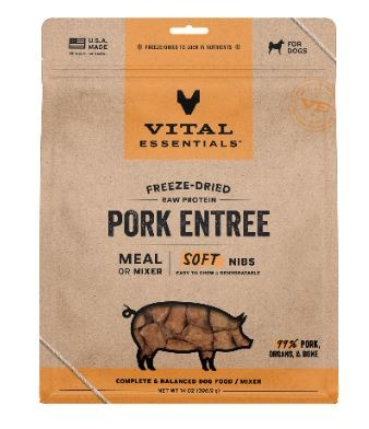 Vital Essentials Pork Entree & Mixer Soft Nibs, 14oz