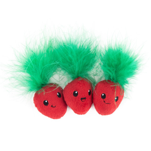 Catstages Strawbabies Cat Toy, 3pc