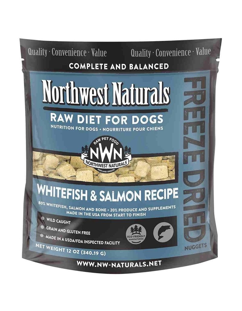 Northwest Naturals Freeze Dried Whitefish & Salmon Dog Food, 12oz