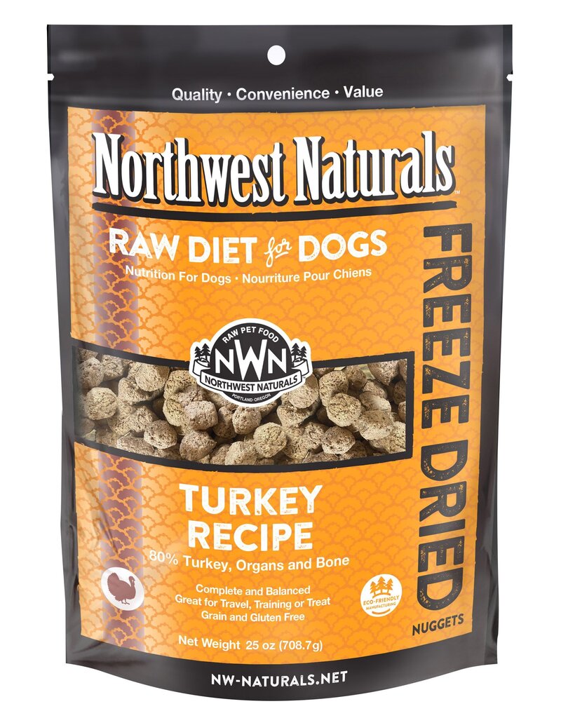 Northwest Naturals Freeze Dried Turkey Nuggets, 25oz