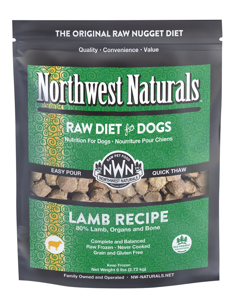 Northwest Naturals Frozen Lamb Nuggets, 6lbs