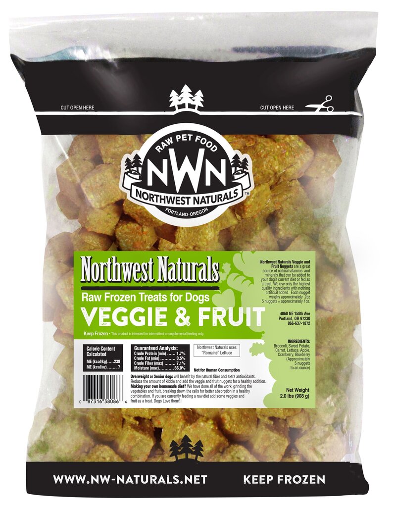 Northwest Naturals Dog Frozen Fruit & Vegetable Nuggets, 2lbs