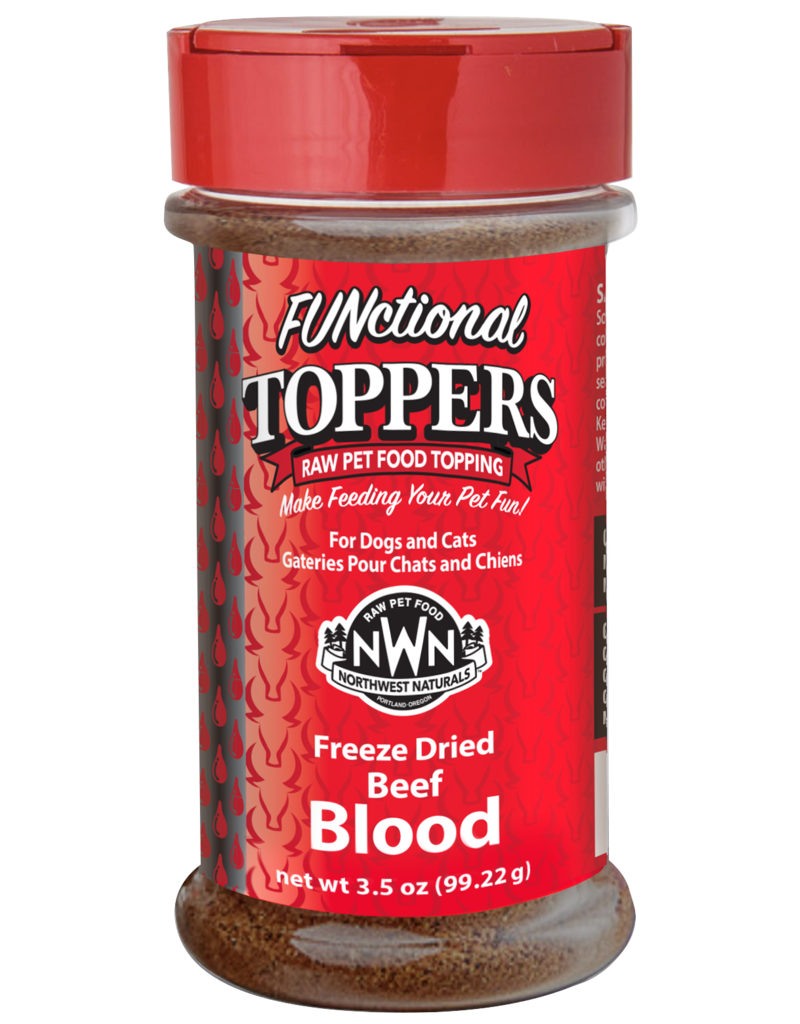 Northwest Naturals Raw Pet Food Toppers Freeze Dried Beef Blood, 3.5oz