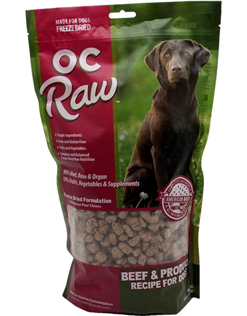 OC Raw Dog Freeze-Dried Rox Beef & Produce, 20oz
