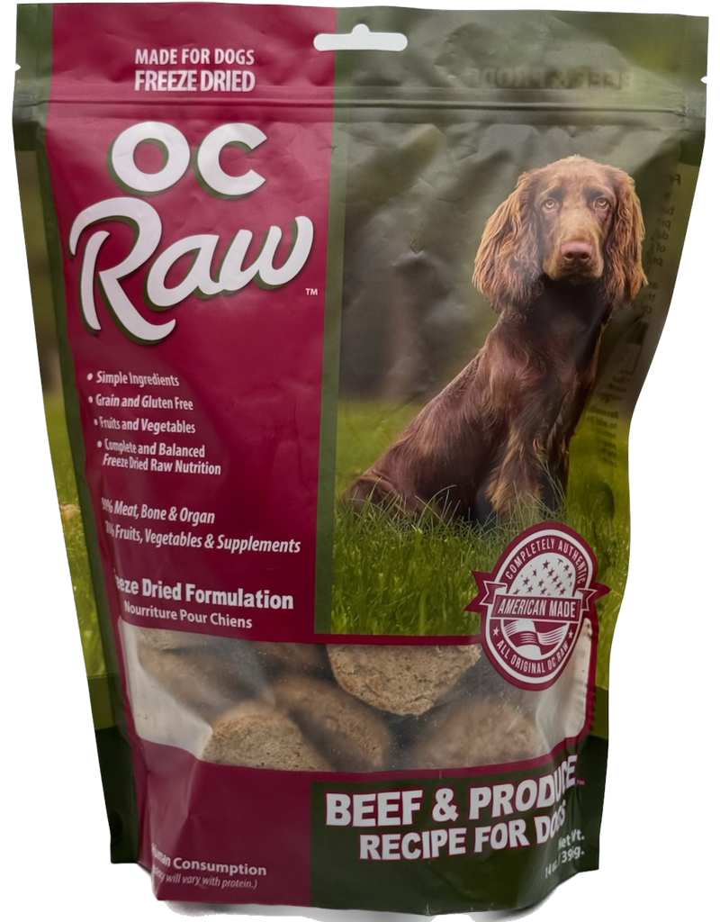 OC Raw Freeze Dried Sliders Beef & Produce,14oz