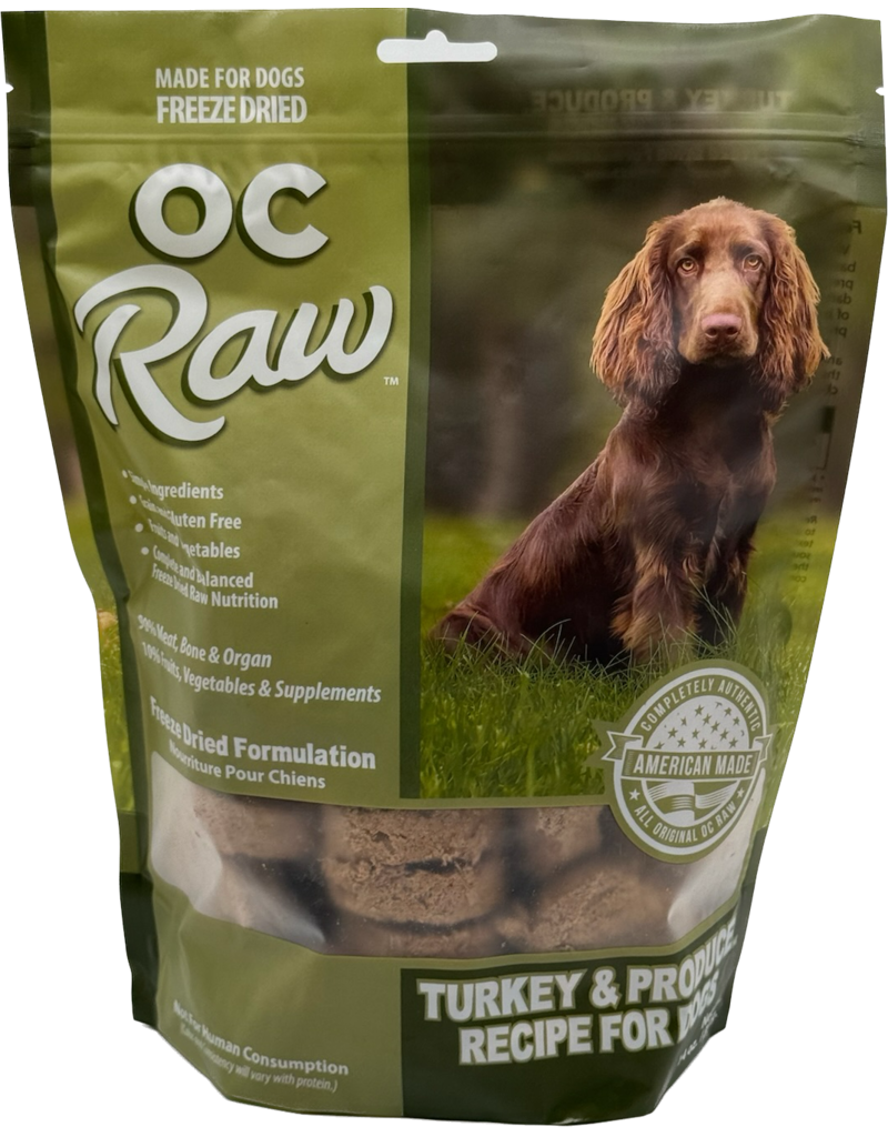 OC Raw Freeze Dried Sliders Turkey & Produce,14oz
