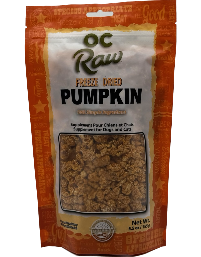 OC Raw Freeze Dried Pumpkin Rox, 5.5oz