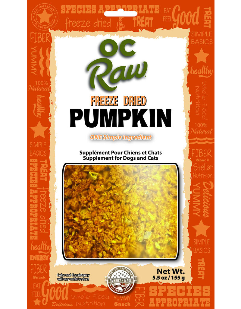 OC Raw Freeze Dried Pumpkin Rox, 5.5oz