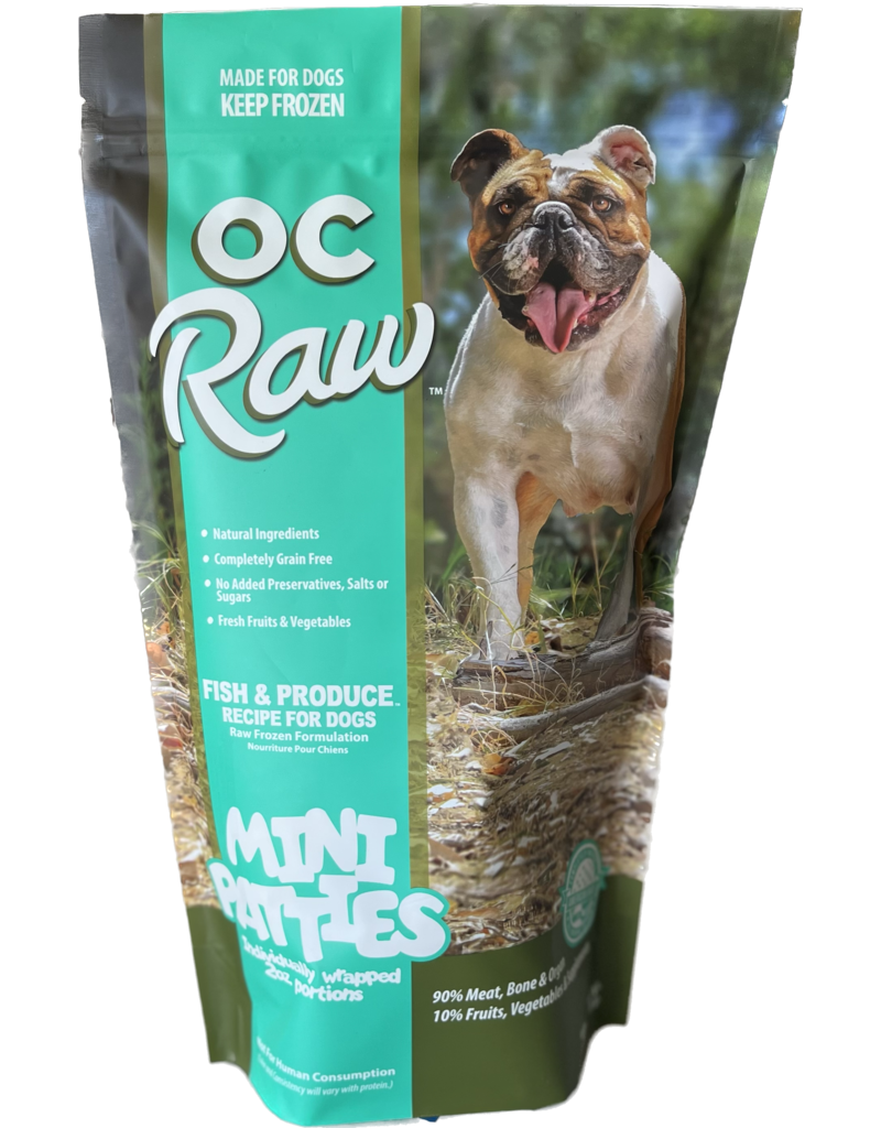 OC Raw Frozen Sliders Fish & Produce, 4lbs