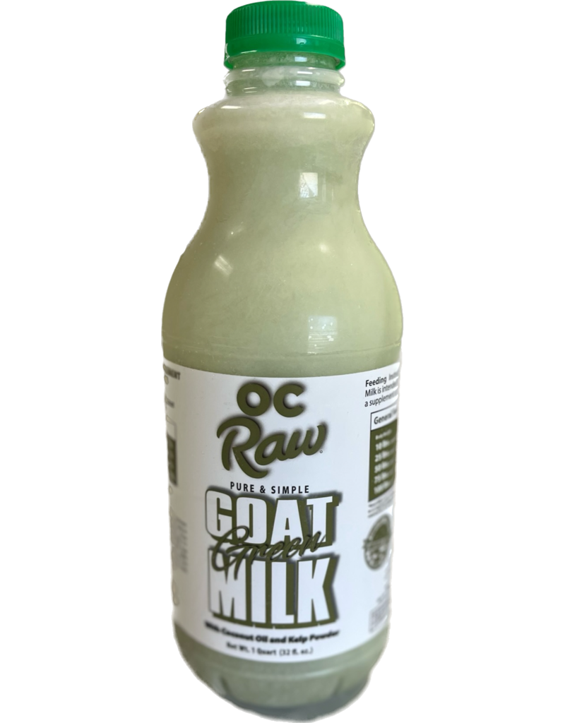 OC Raw Frozen Pure & Simple Green Goat Milk with Coconut Oil & Kelp, 32oz