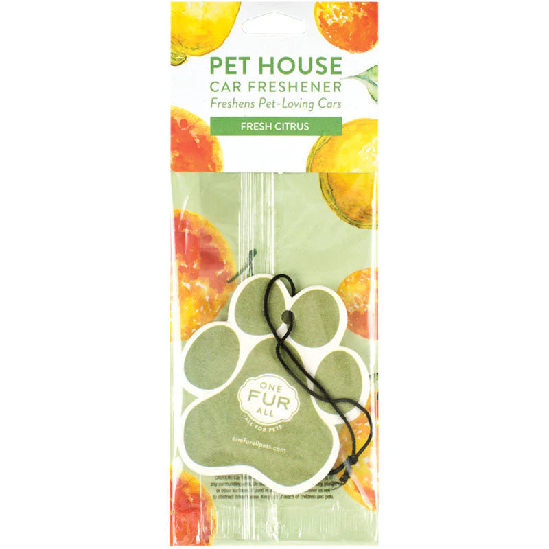 Pet House Car Air Freshener, Fresh Citrus