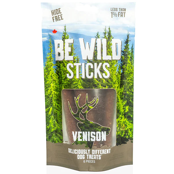 Be Wild Venison Sticks, 6ct