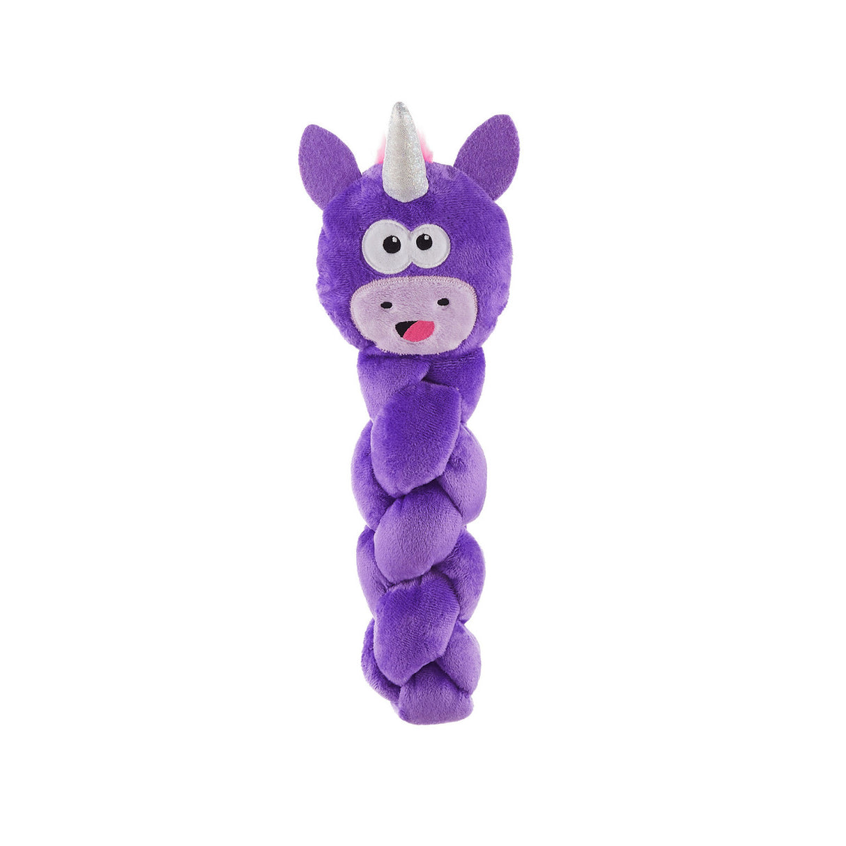 Nina Ottosson Twistiez Purple Unicorn Interactive Plush Dog Toy, L
