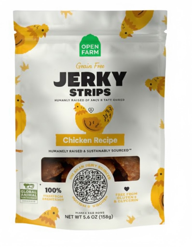 Open Farm GF Chicken Jerky Strips, 5.6oz
