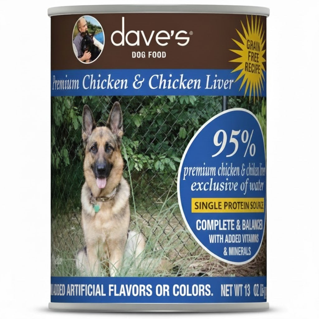 Dave's 95% Premium Chicken & Chicken Liver, 13oz