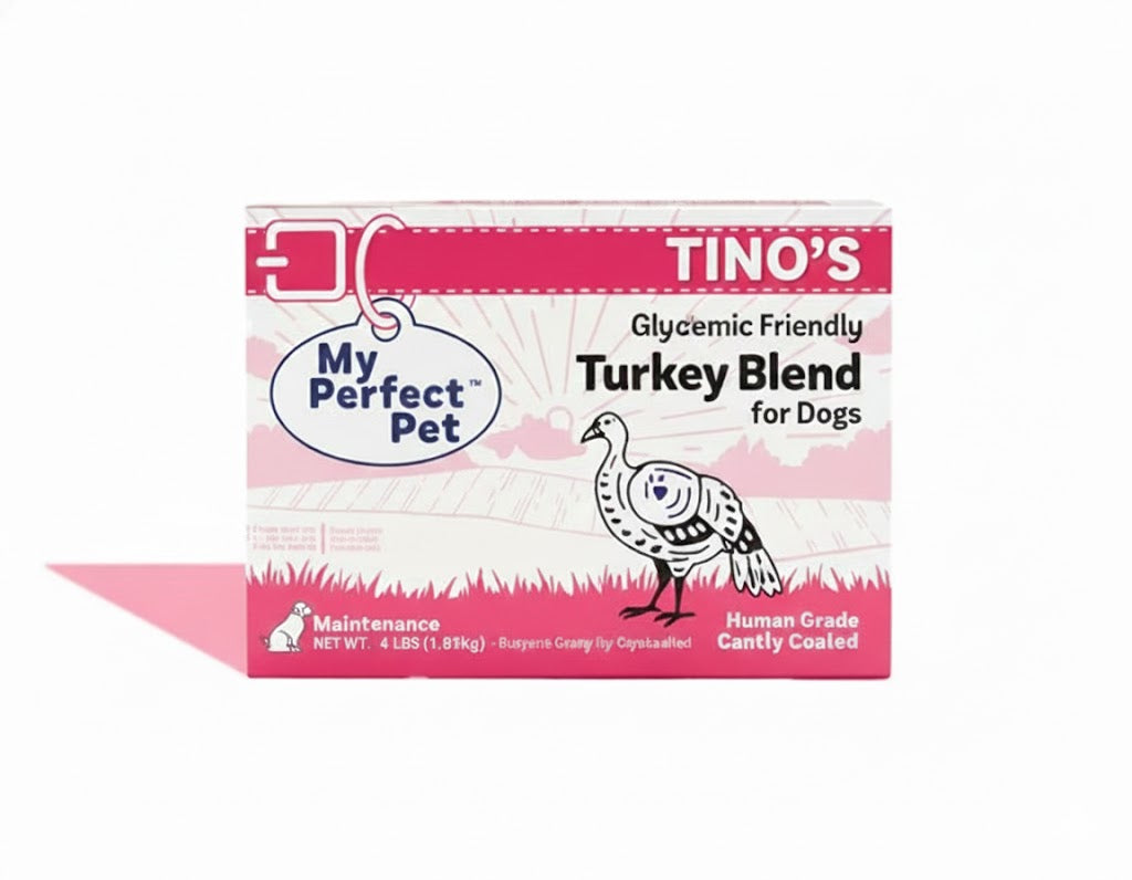 My Perfect Pet Frozen GF Tino's Glycemic Friendly Turkey, 4lbs