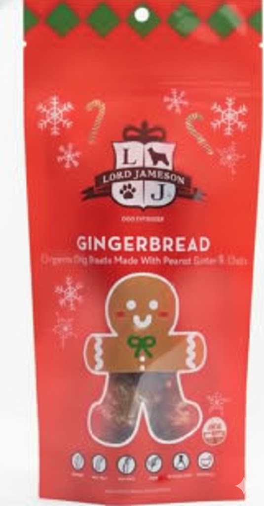 Lord Jameson Gingerbread Organic Soft & Chewy Dog Treats, 6oz