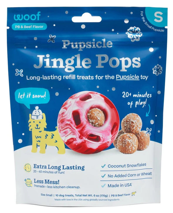 Woof Dog Holiday Jingle Pops XL, 12oz