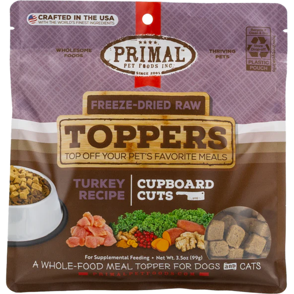Primal Dog Cupboard Freeze Dried Turkey, 3.5oz