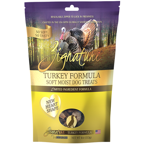 Zignature Dog GF Soft Treat Turkey Formula, 4oz