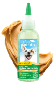 TropiClean Dog Peanut Butter Clean Teeth Gel, 2oz