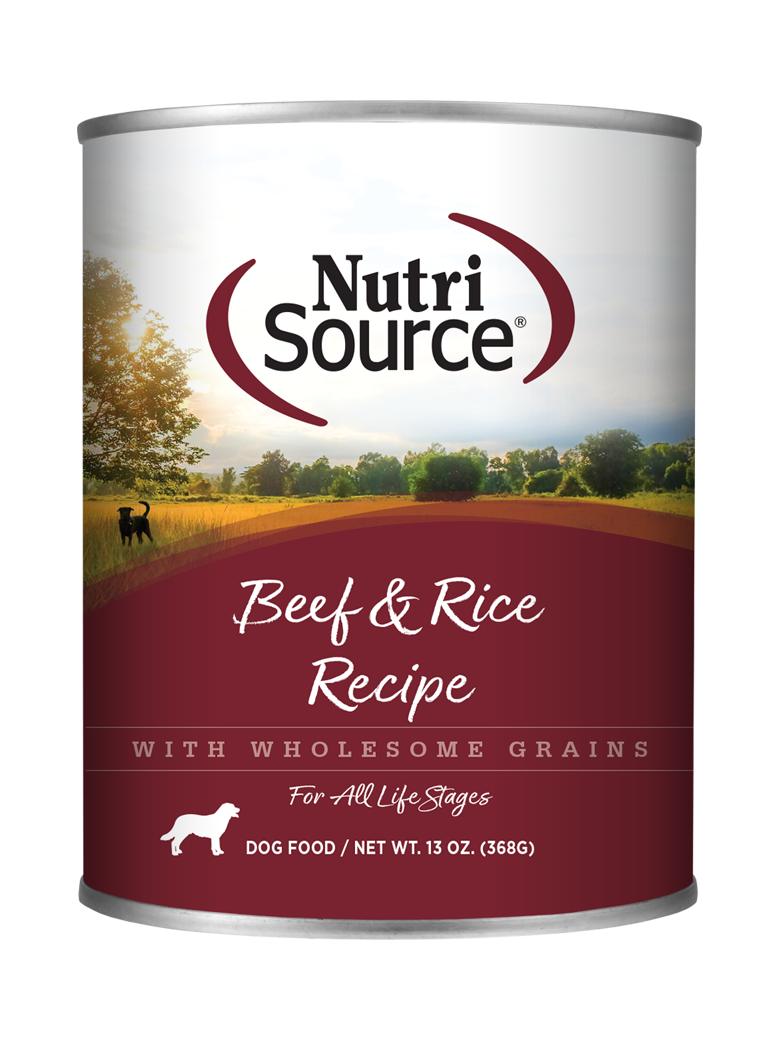 Nutrisource Beef & Rice Formula, 13oz