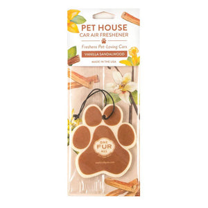 Pet House Car Air Freshener, Vanilla Sandalwood