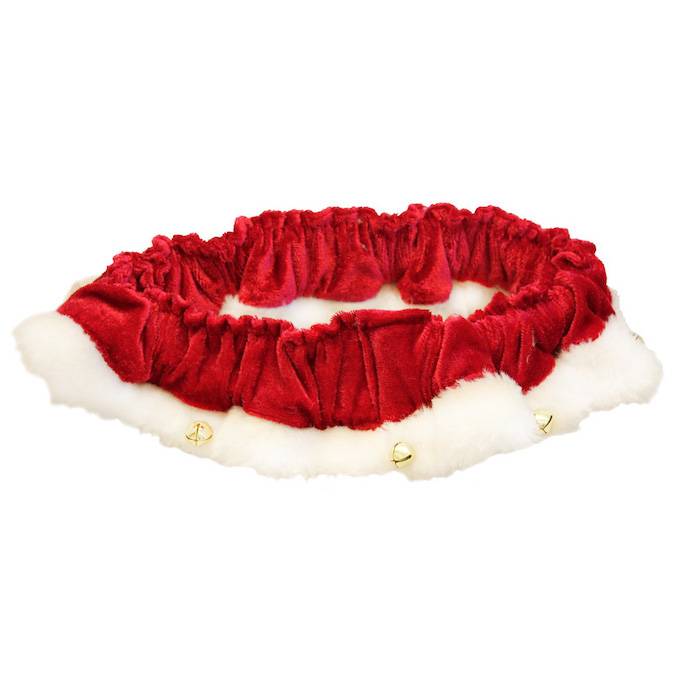 Huxley & Kent Santa Red Ruff Collar, XS
