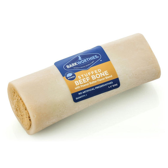 Barkworthies Shin Bone Filled w/ Peanut Butter, 5-6"