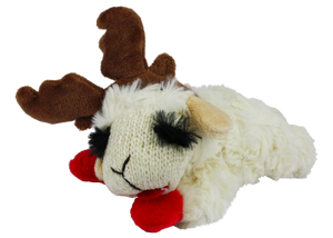 Multipet Holiday Lamb Chop w/Antlers, 10.5"
