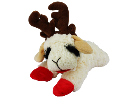Multipet Holiday Lamb Chop w/Antlers, 10.5"