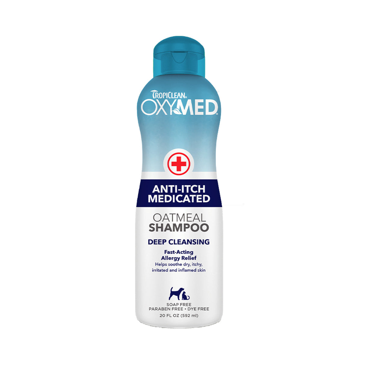 TropiClean OxyMed Medicated Anti-Itch Shampoo, 20oz
